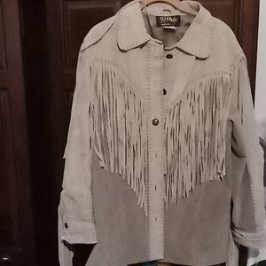 Womens BOB MACKIE  WEARABLE ART LEATHER JACKET